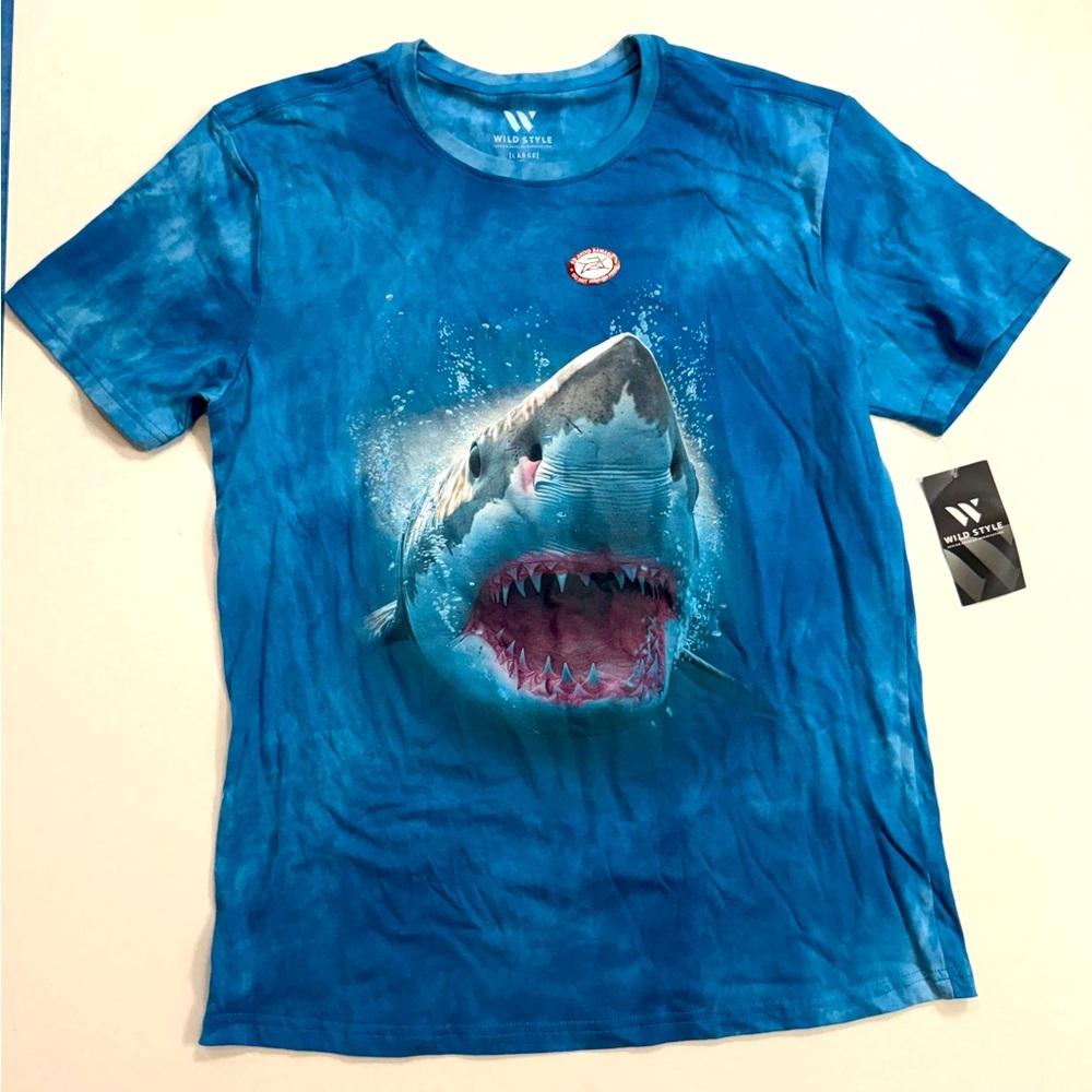 Ocean Blue Shark Tee